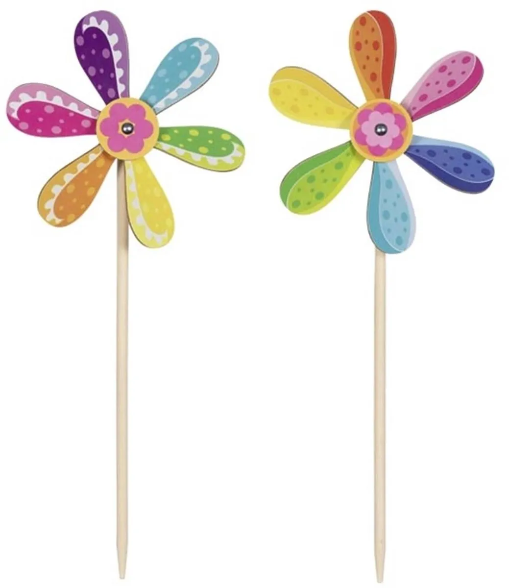 Goki Windmolen Bloem - 6 Bladen - Multicolor