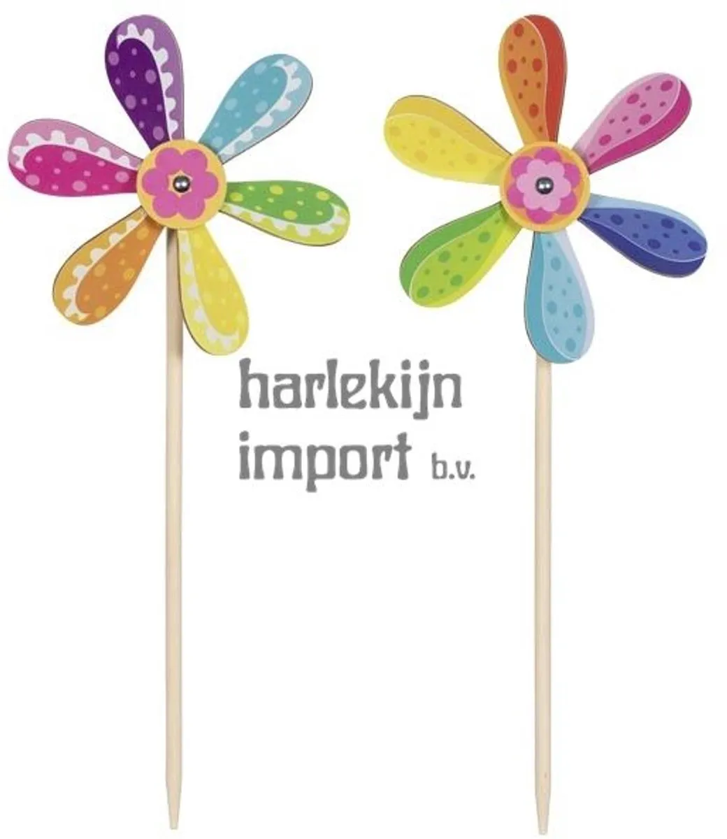 Goki Windmolen Bloem - 6 Bladen - Multicolor