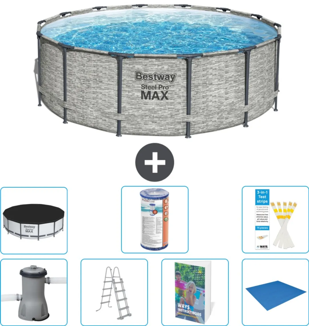 Bestway Steel Pro MAX Zwembad 427x122cm