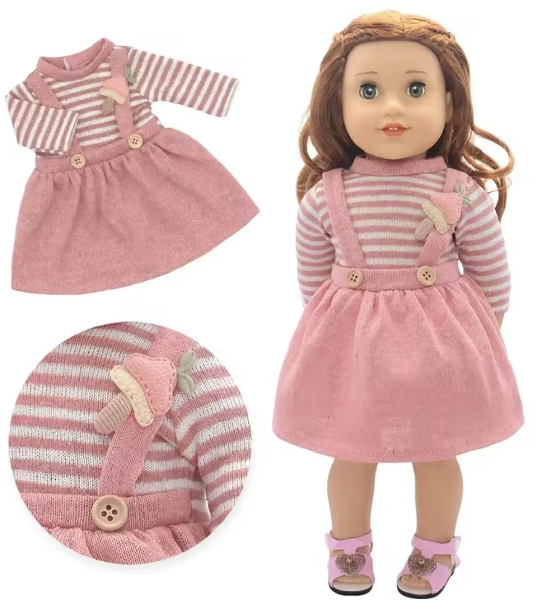 Happy U Kids Wollen Jurkje 0789 - Licht roze