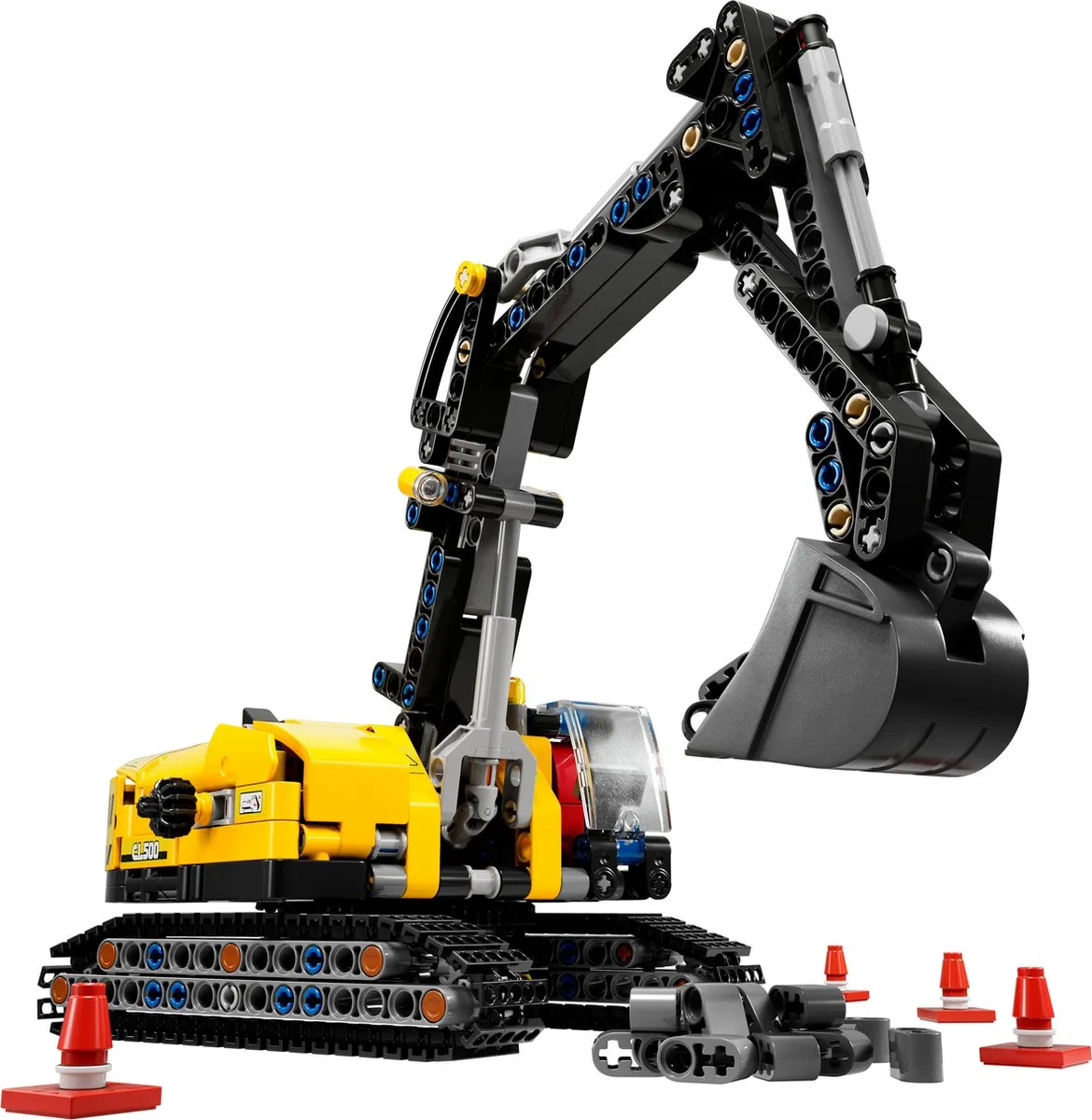 LEGO Technic Zware Graafmachine 42121 - 569 Stukken - Geel