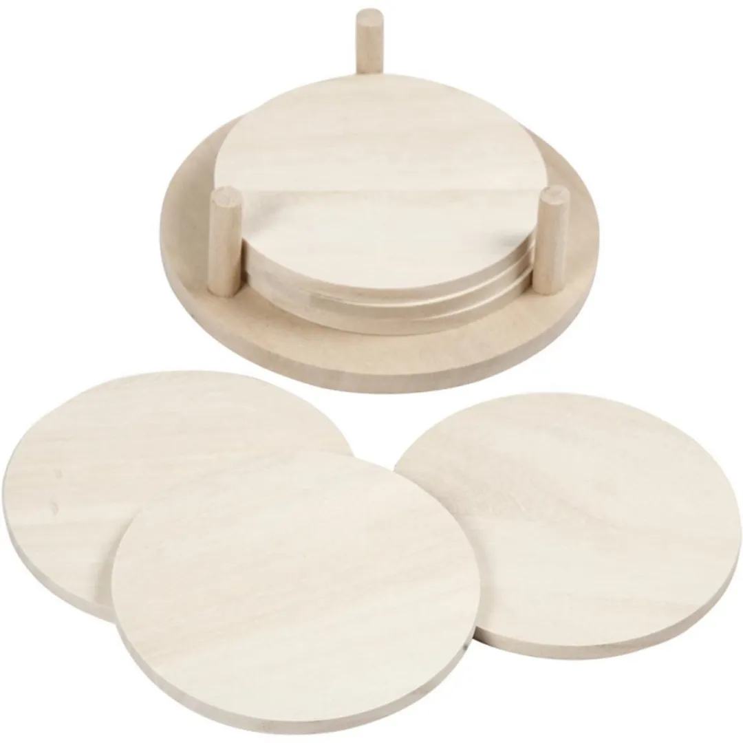 Creativ Company Houten Ronde Onderzetters 9,5cm
