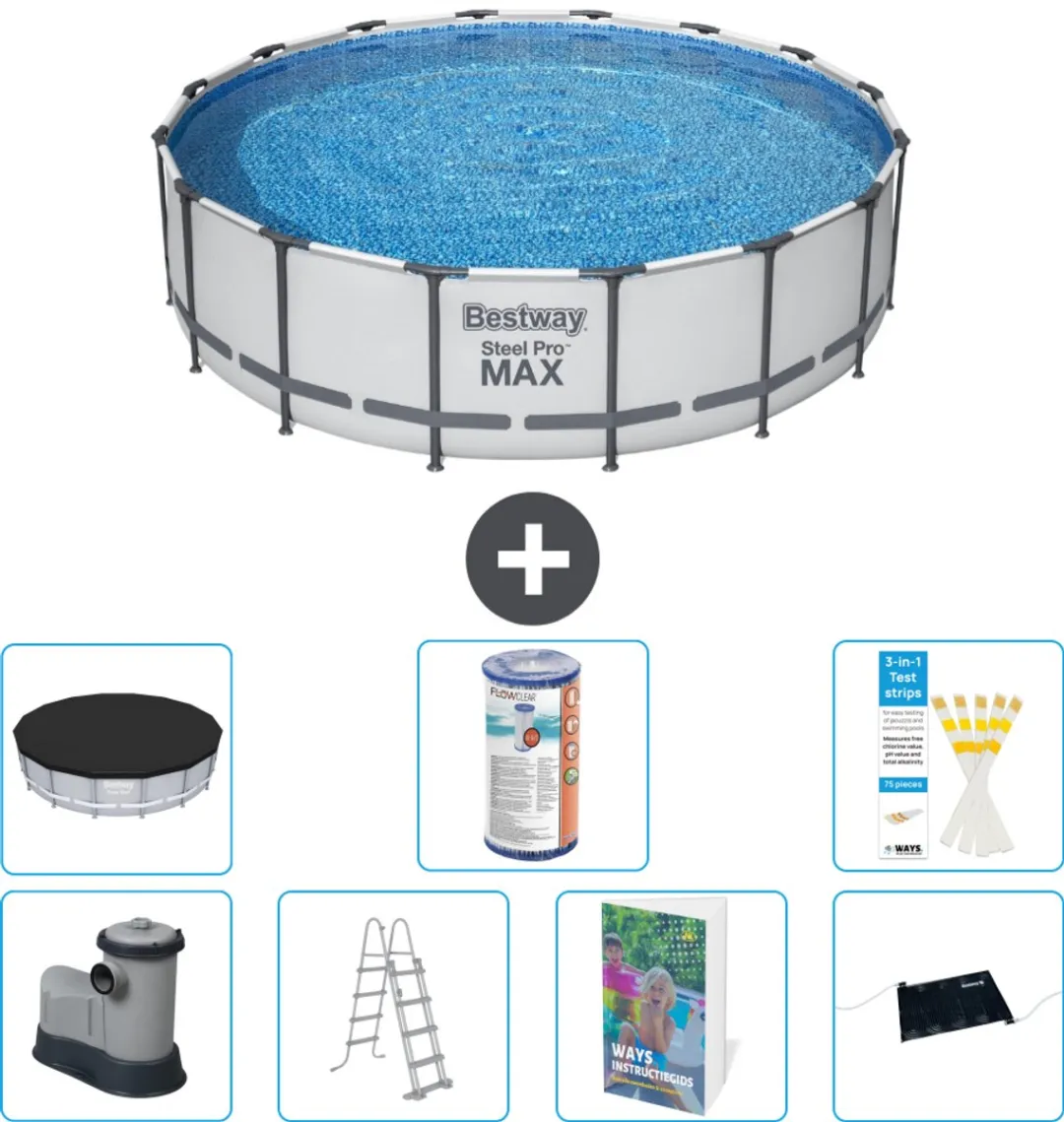 Bestway Steel Pro MAX Zwembad 488x122cm