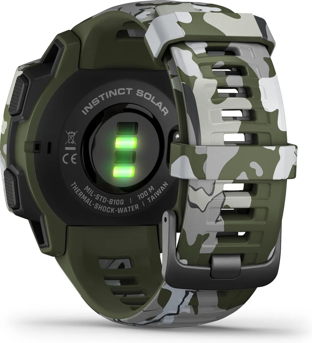 Garmin Instinct Solar Smartwatch 45mm - Groen Camo