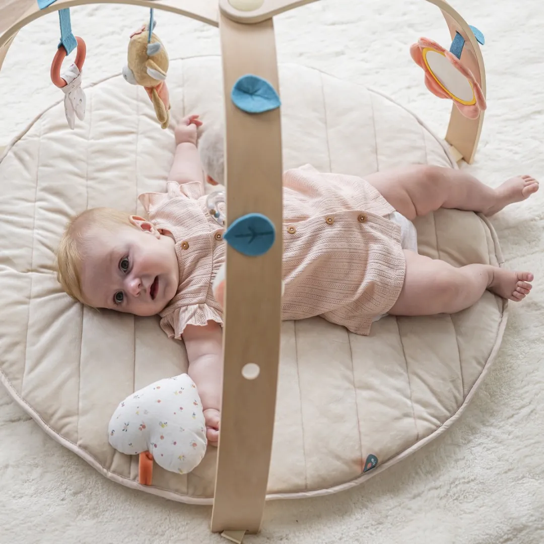 Nattou Mila Lana Zoe Speeltapijt 80x80cm Zand Beige