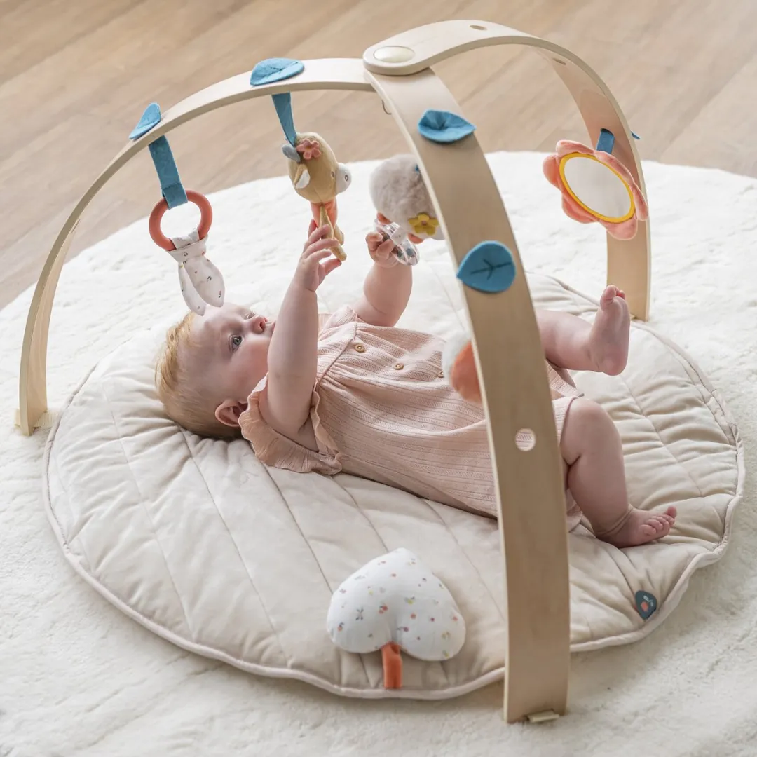 Nattou Mila Lana Zoe Speeltapijt 80x80cm Zand Beige