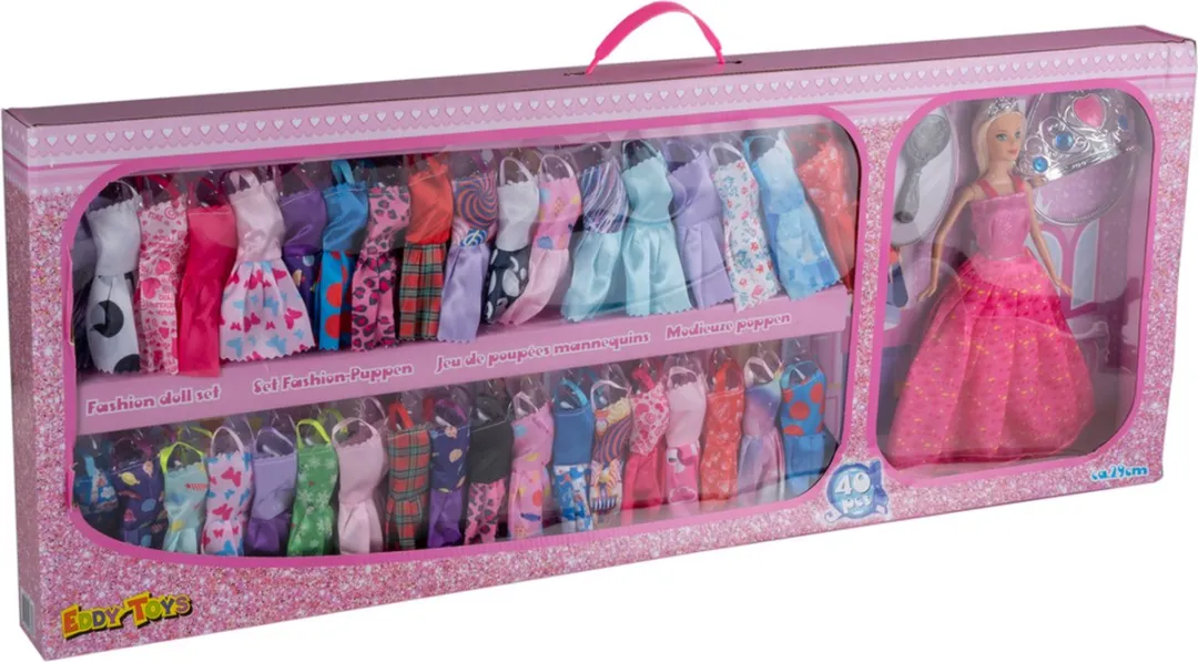 Eddy Toys Poppenkleding Set 40 Stuks