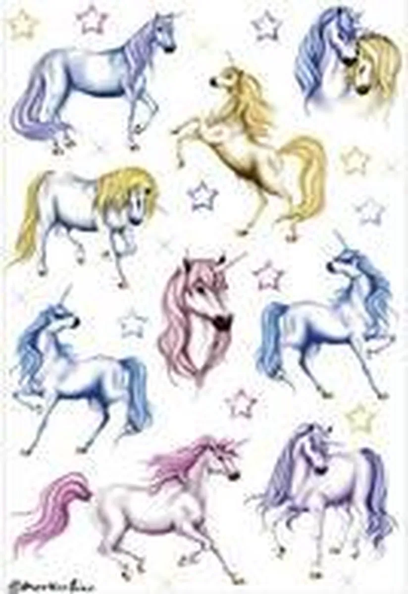 Herma 3427 Stickers Eenhoorns Glitters - 18 Stuks