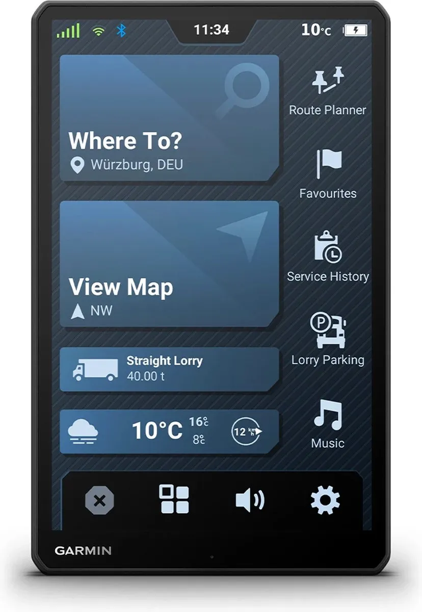 Garmin Dezl LGV1020 GPS Zuignap - Zwart