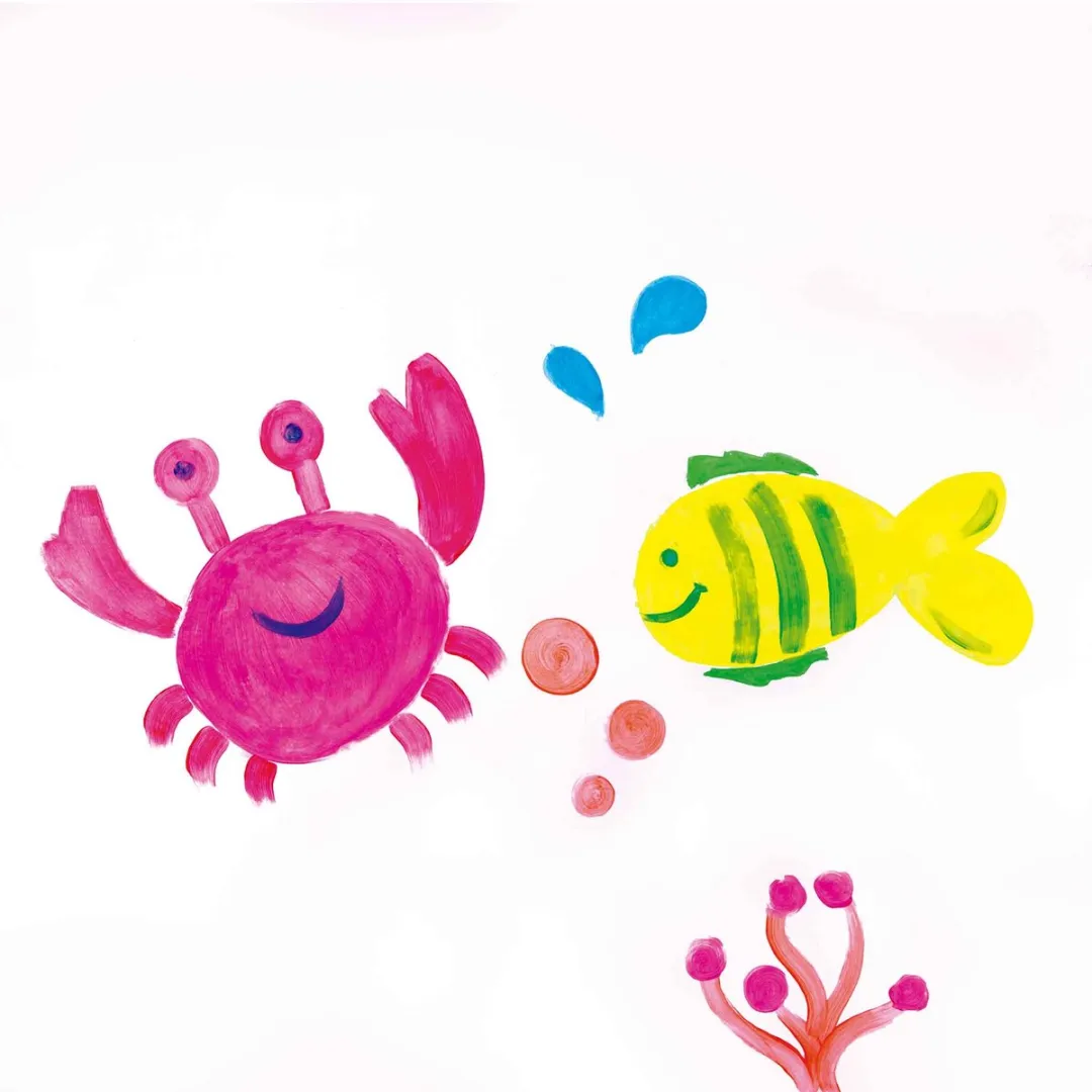 Apli Kids Verftubes met kwast - 6 Fluor kleuren - 14ml