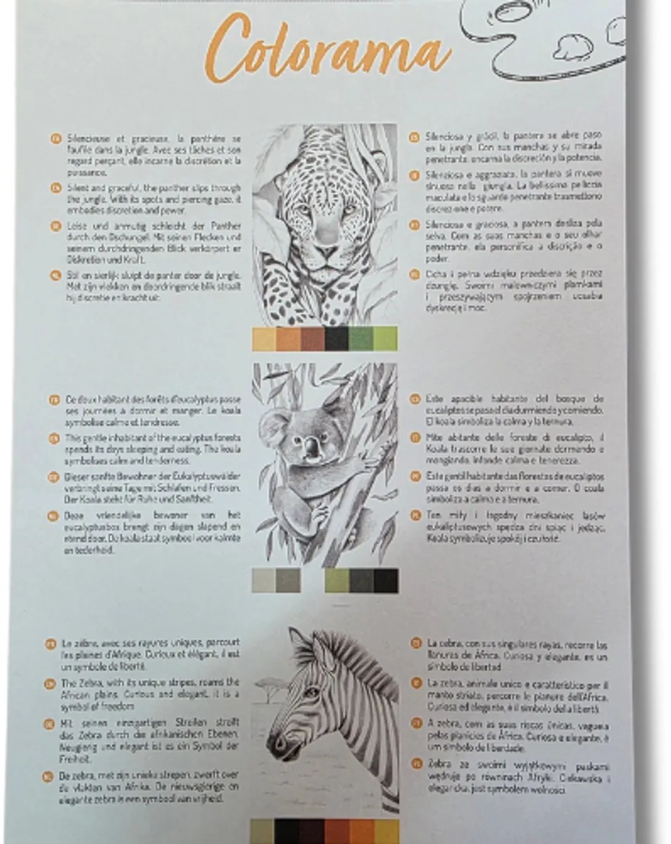 Clairefontaine Odelia Kleurboek Dieren - Geel