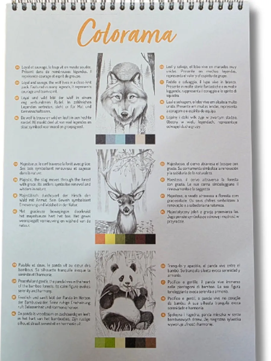 Clairefontaine Odelia Kleurboek Dieren - Geel