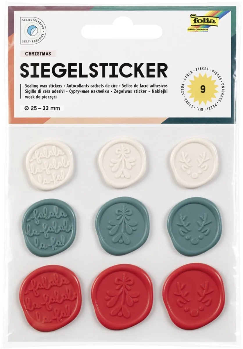 Folia Kerst Zegel-Stickers
