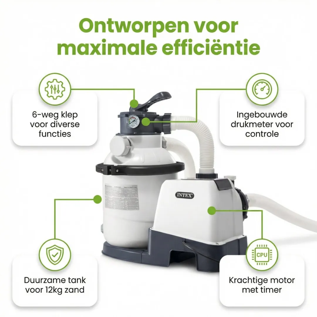 Intex 26384GS-Grijs Rond Zwembad 478x124cm