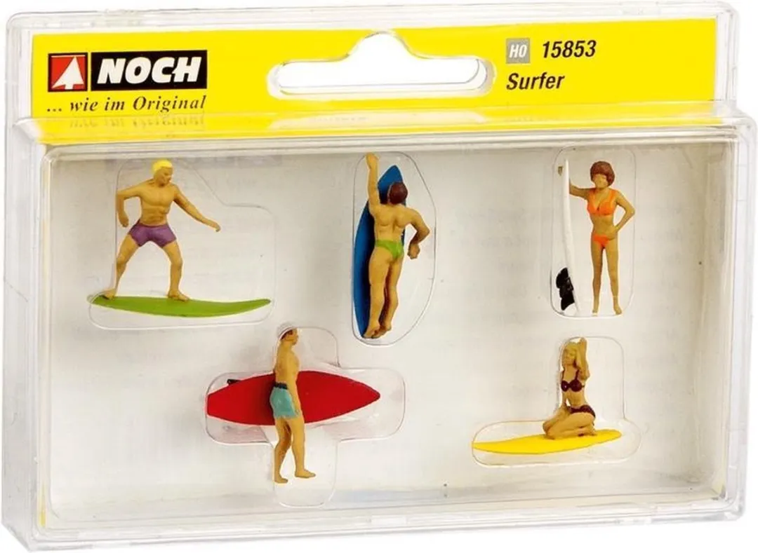 Noch H0 Surfende Figuren - Meerdere kleuren