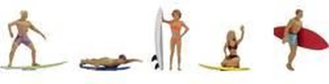 Noch H0 Surfende Figuren - Meerdere kleuren