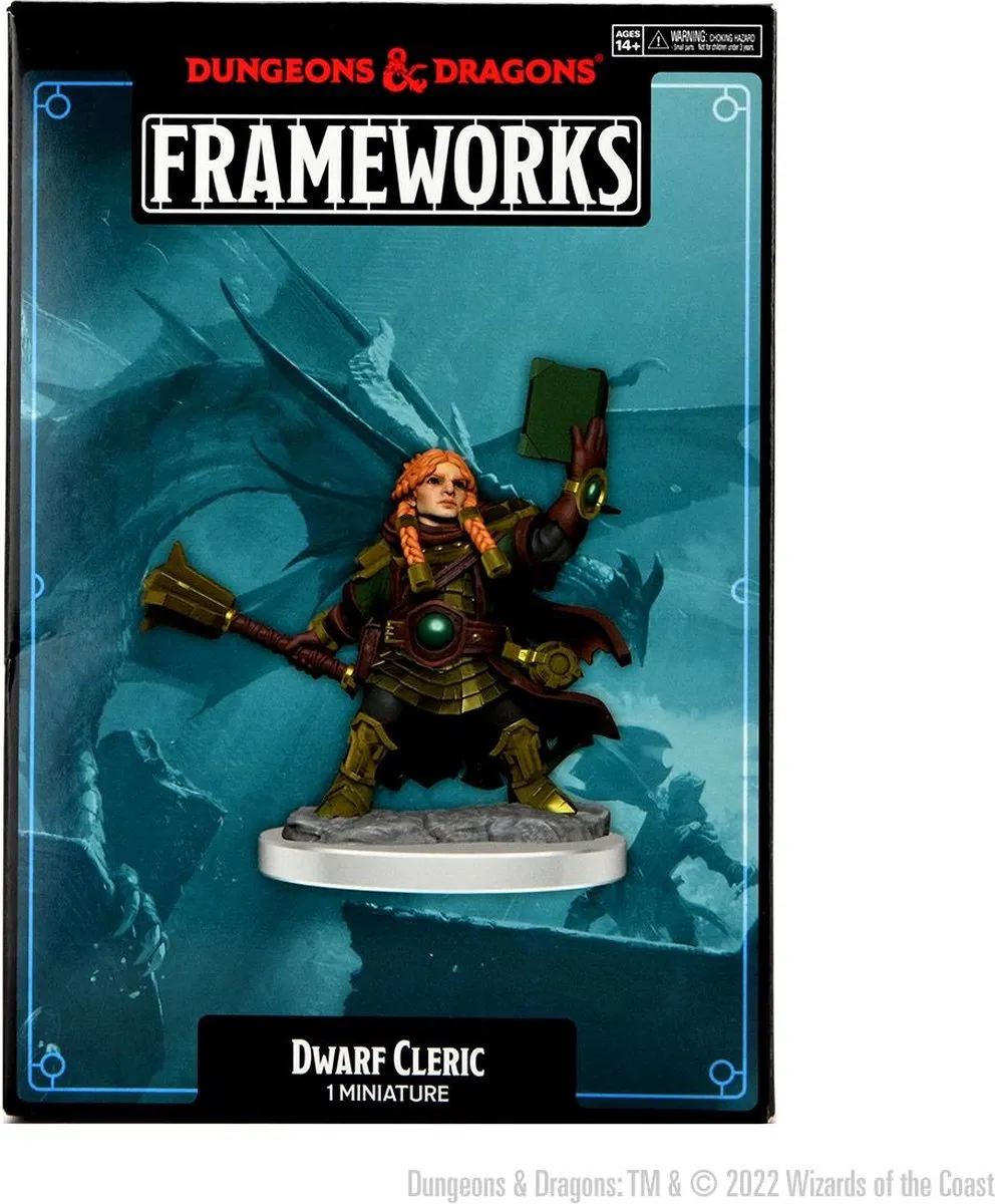 Wizkids D&D Frameworks Dwerg Cleric Vrouwelijk