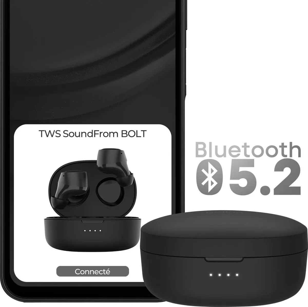 Belkin SoundForm Bolt AUC009BTBLK True Wireless Oortelefoons - Zwart