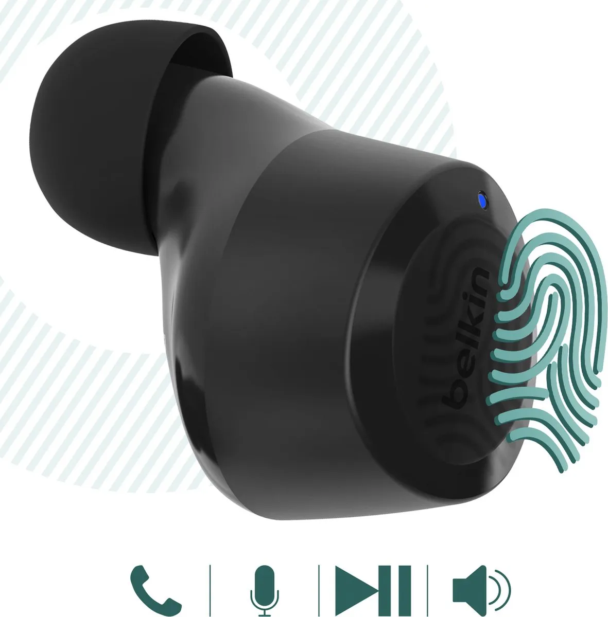 Belkin SoundForm Bolt AUC009BTBLK True Wireless Oortelefoons - Zwart
