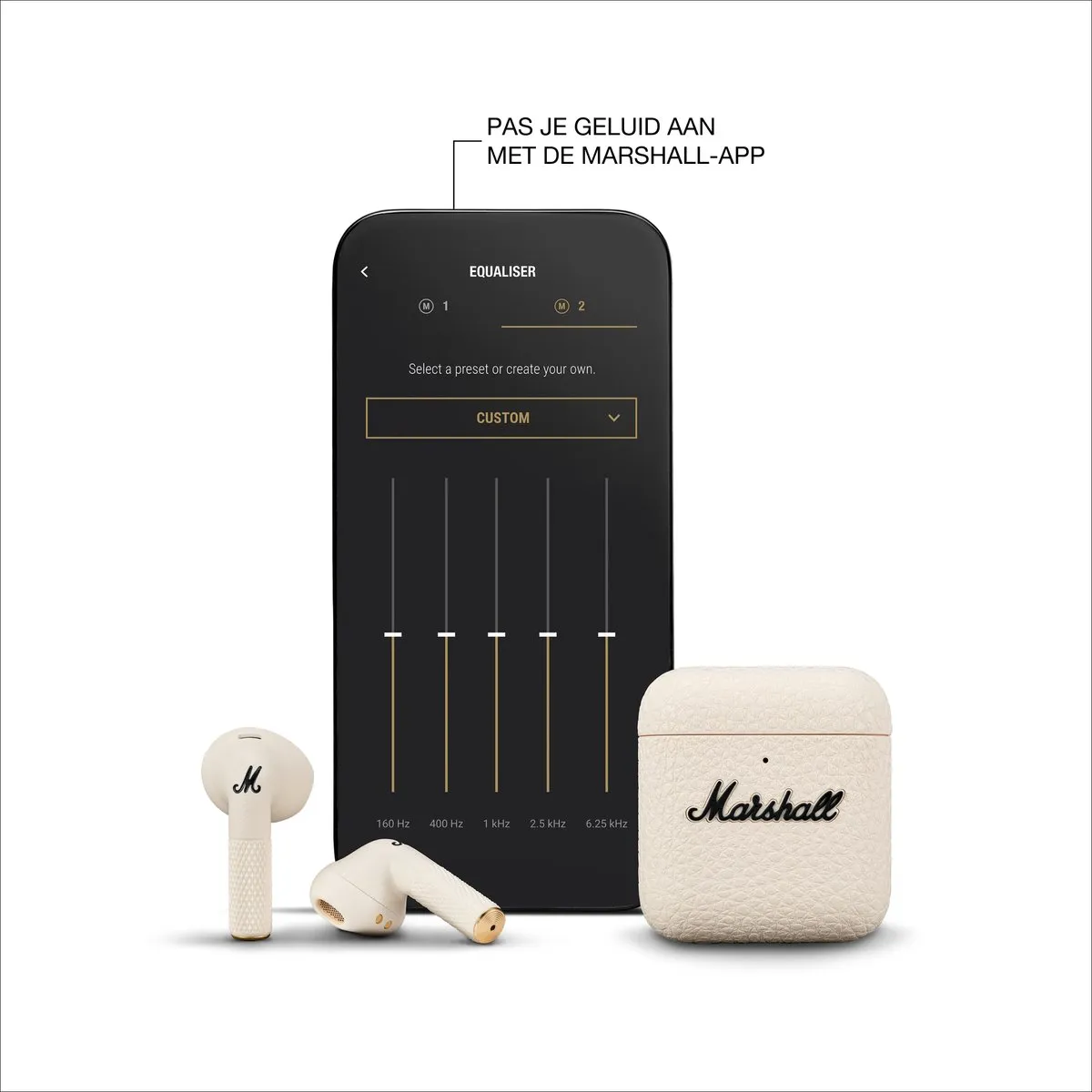 Marshall Minor IV True Wireless Headphones - Crème