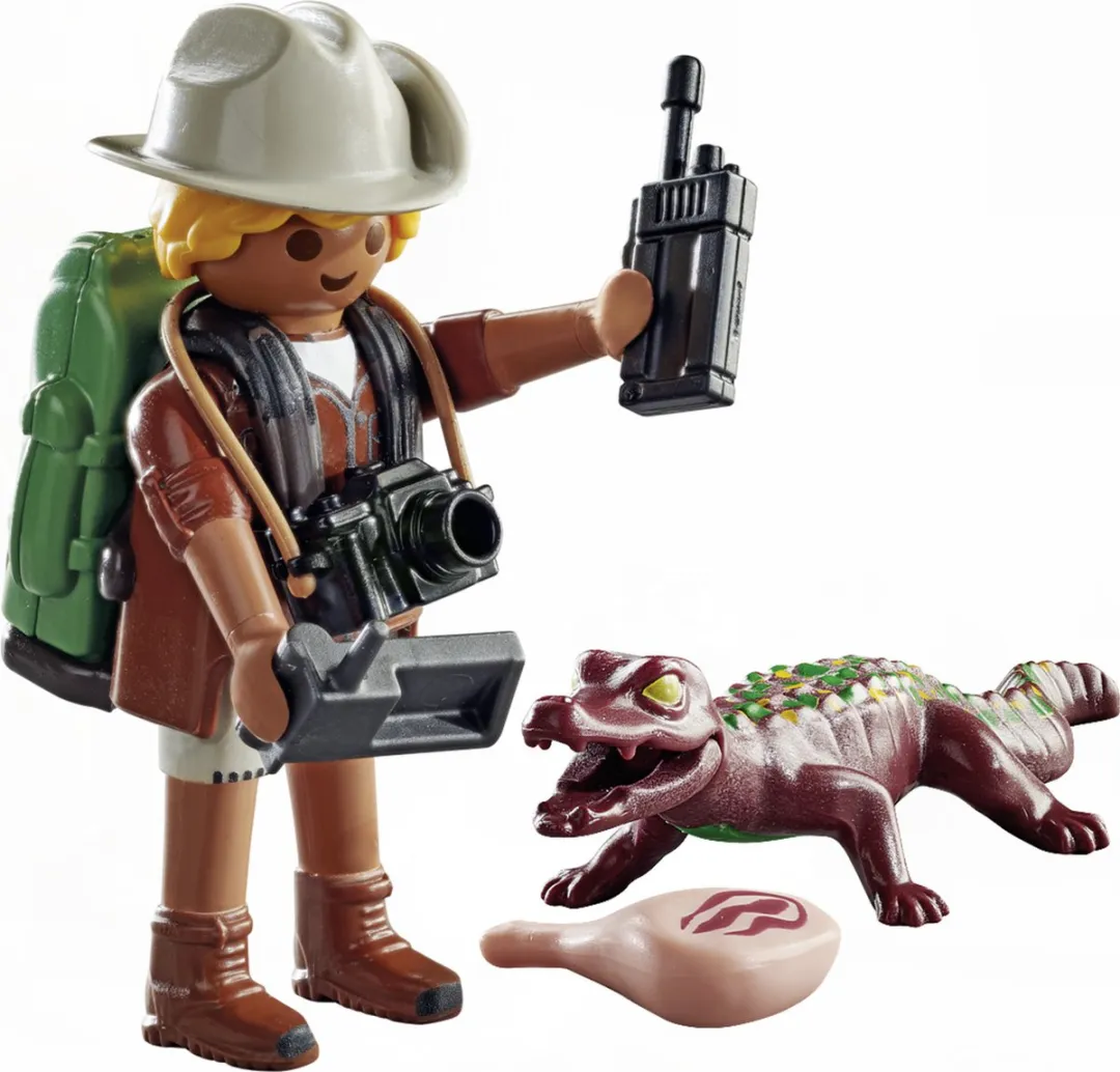 Playmobil Special Plus Onderzoeker met Kaaiman 71168 - Blauw