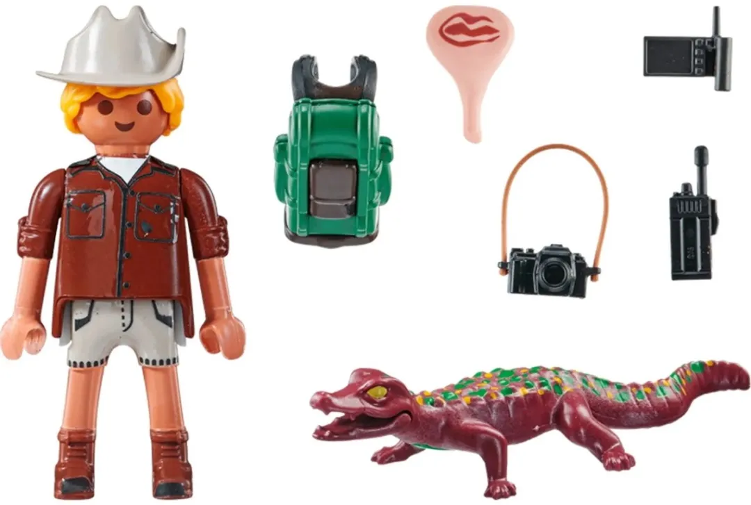 Playmobil Special Plus Onderzoeker met Kaaiman 71168 - Blauw