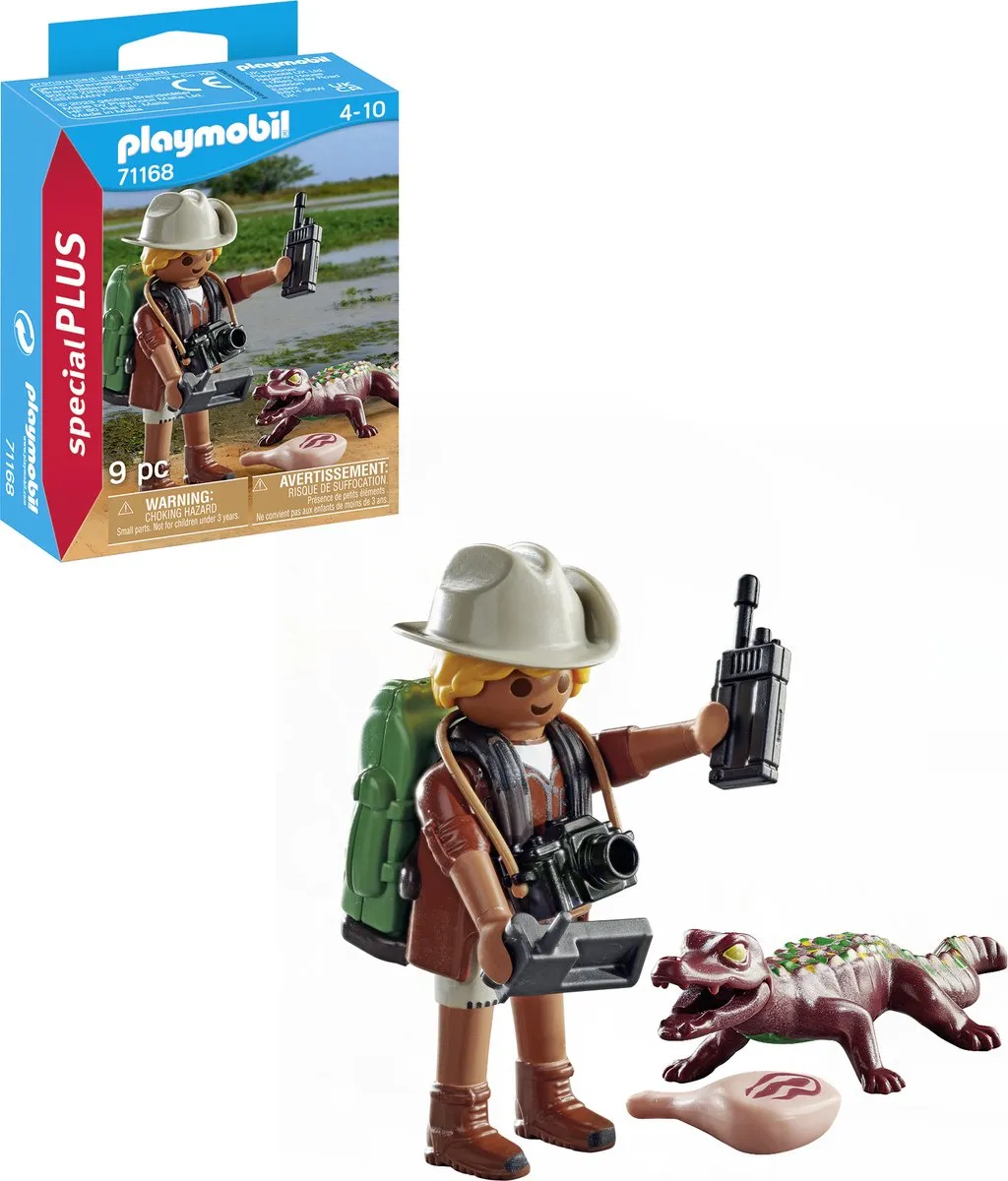 Playmobil Special Plus Onderzoeker met Kaaiman 71168 - Blauw