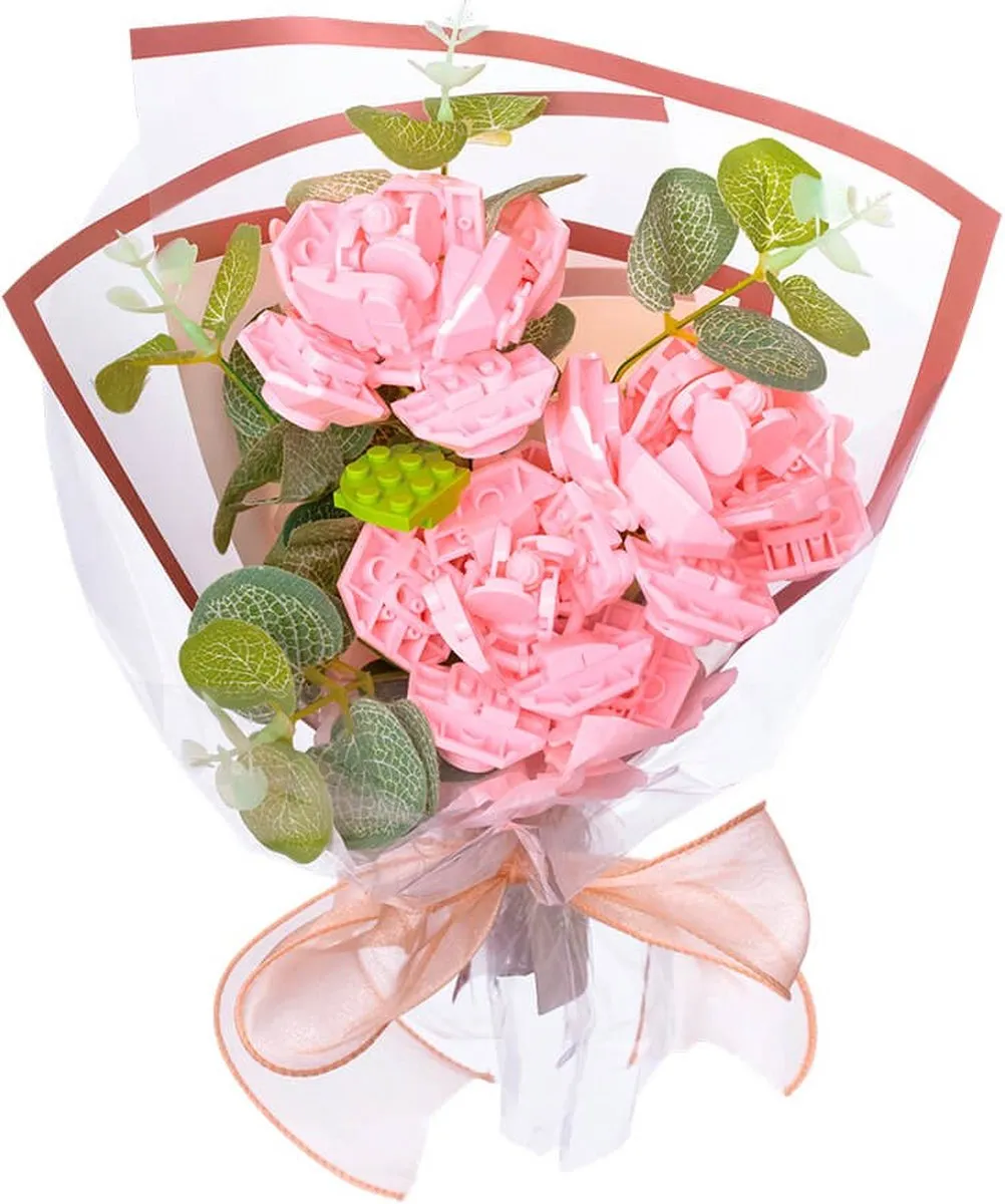 Eurekakids Bouwset Boeket Bloemen Roze