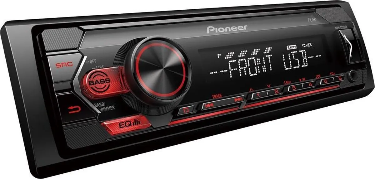 Pioneer MVH-S120UB Autoradio - 200W - Enkel DIN - Zwart
