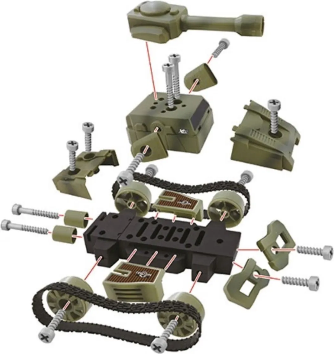 Toi-Toys Militaire Tank 5878526 - 23cm - Groen