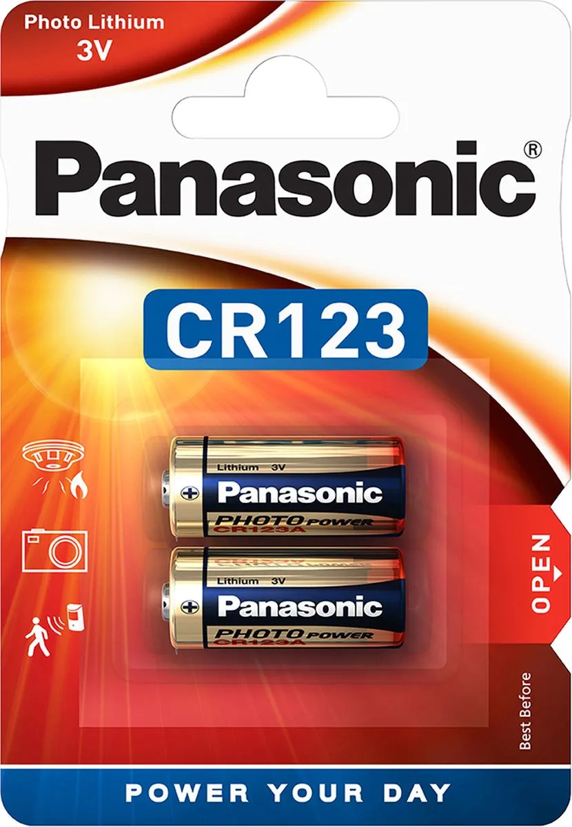 Panasonic CR123A Fotobatterijen