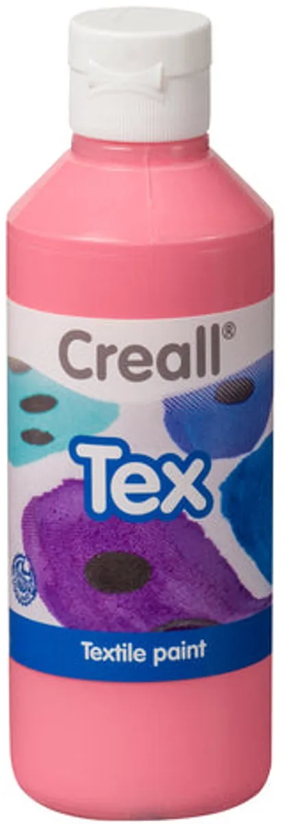 Creall Tex Stoffenverf Roze 250ml - Machinewasbaar - afbeelding 6 van 6