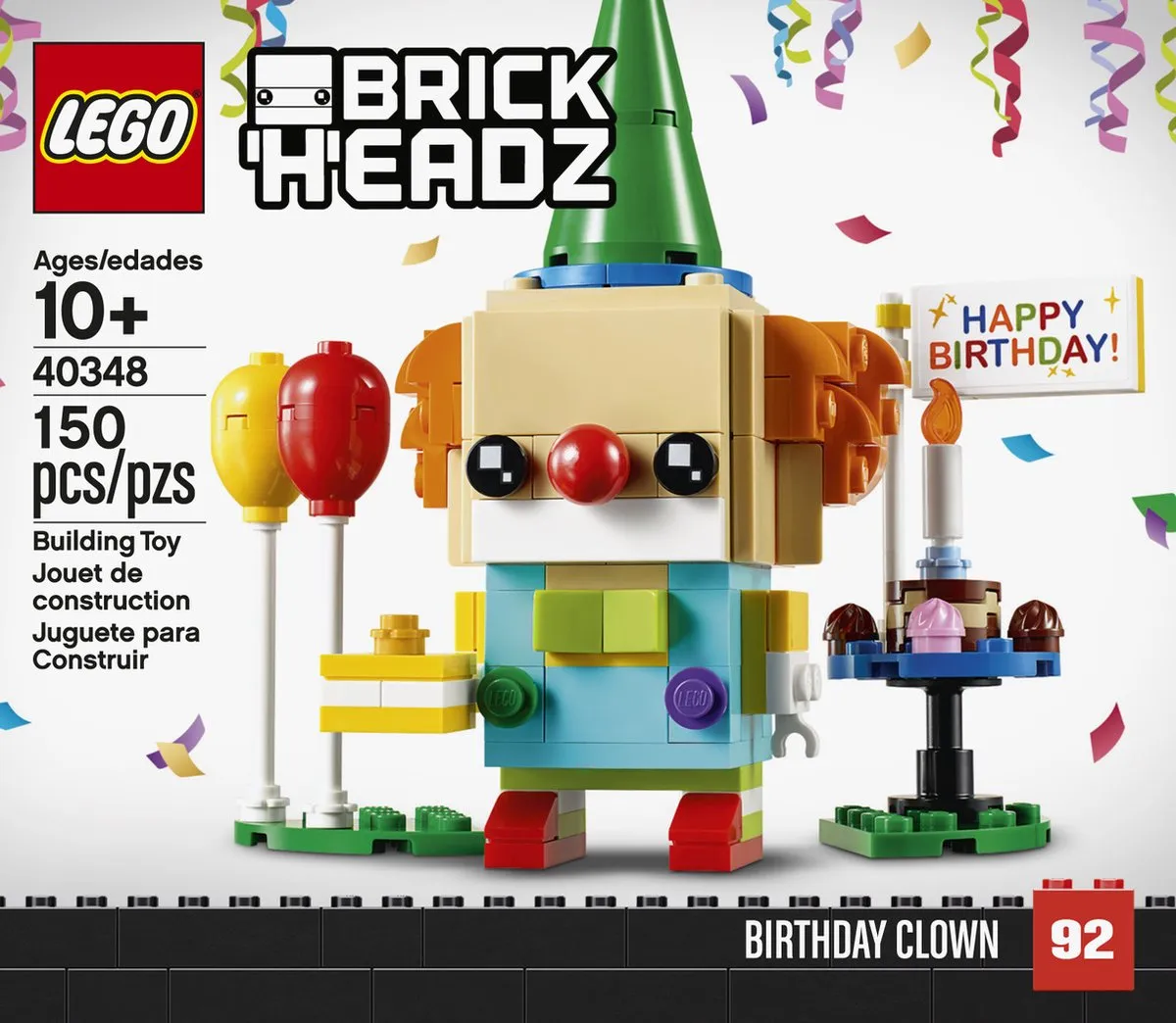 LEGO BrickHeadz Verjaardagsclown 40348
