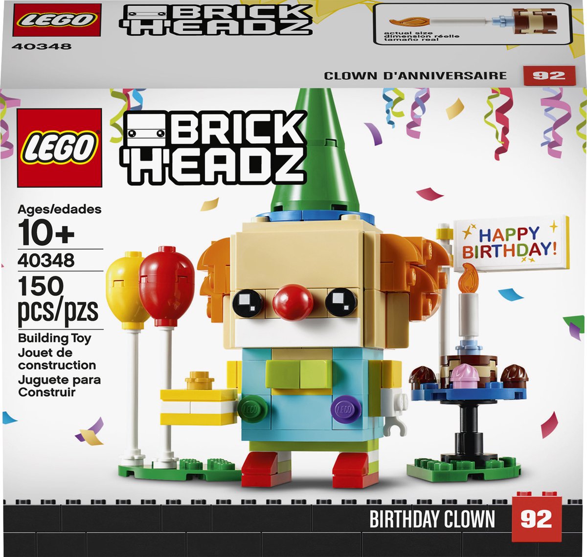 LEGO BrickHeadz Verjaardagsclown - 40348