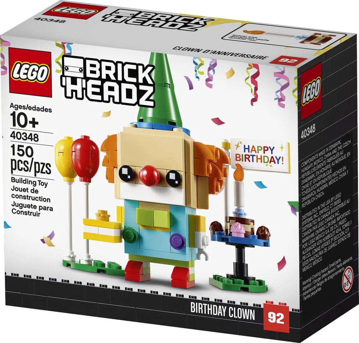 LEGO BrickHeadz Verjaardagsclown 40348
