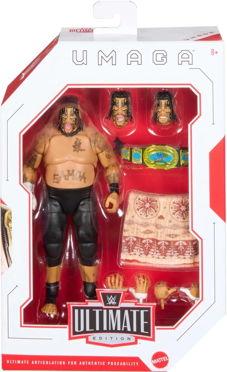 Mattel WWE Ultimate Edition Umaga Actiefiguur 6 inch - Multicolor