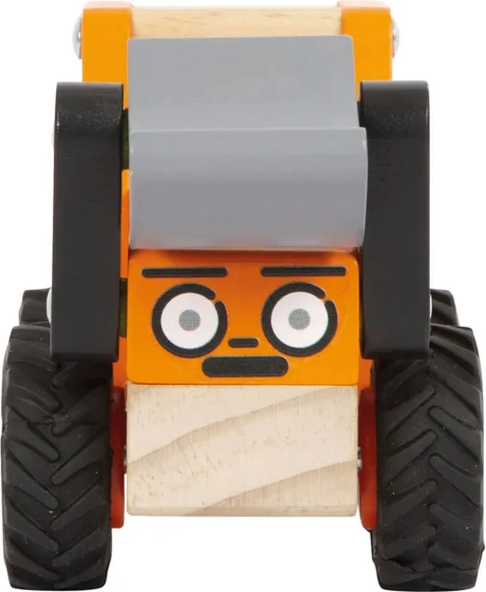 Small Foot Houten Graafmachine 12447 - Oranje - afbeelding 6 van 6