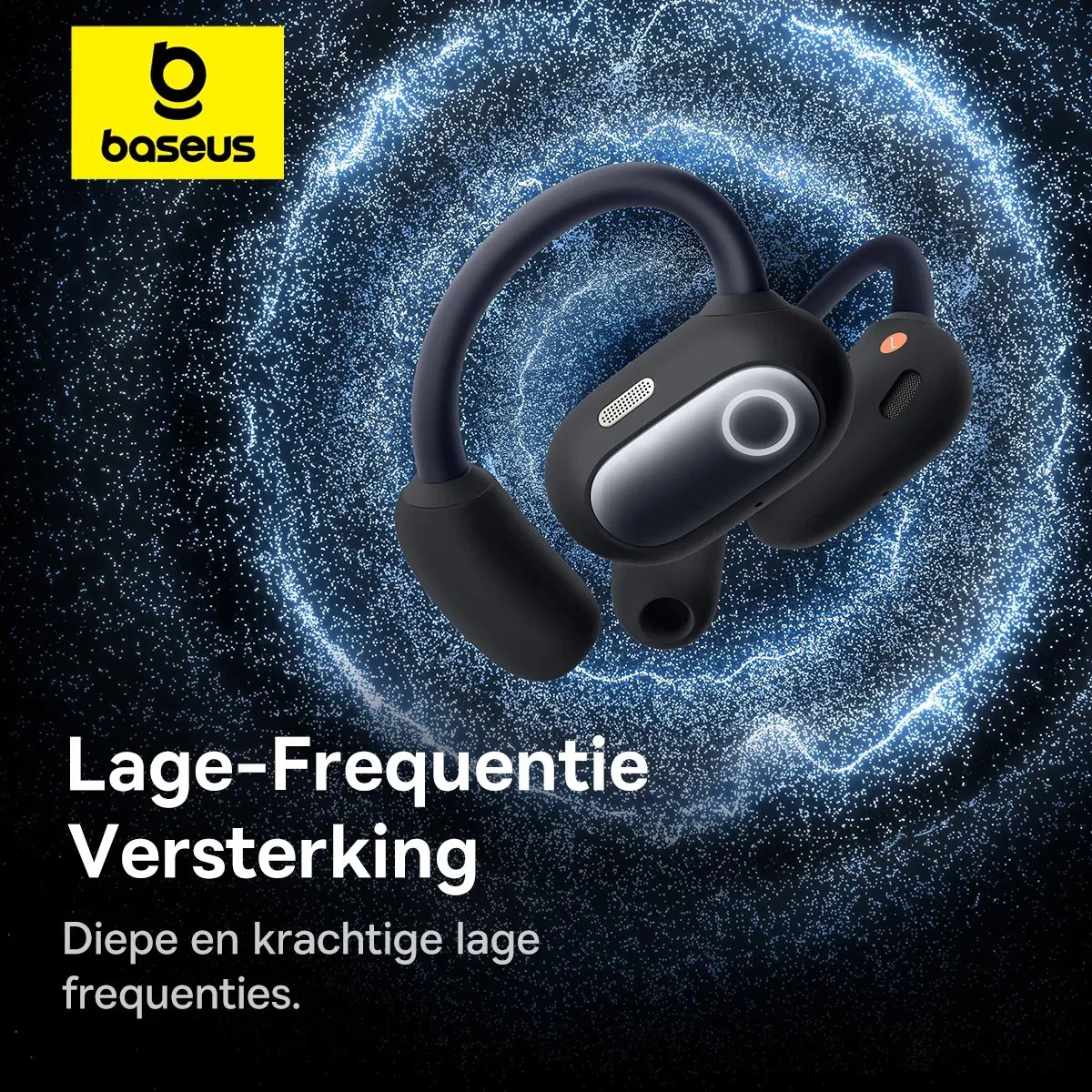 Baseus Eli Sport 1 A00064400121-00 Open-Ear Oordopjes - IPX4 - Zwart