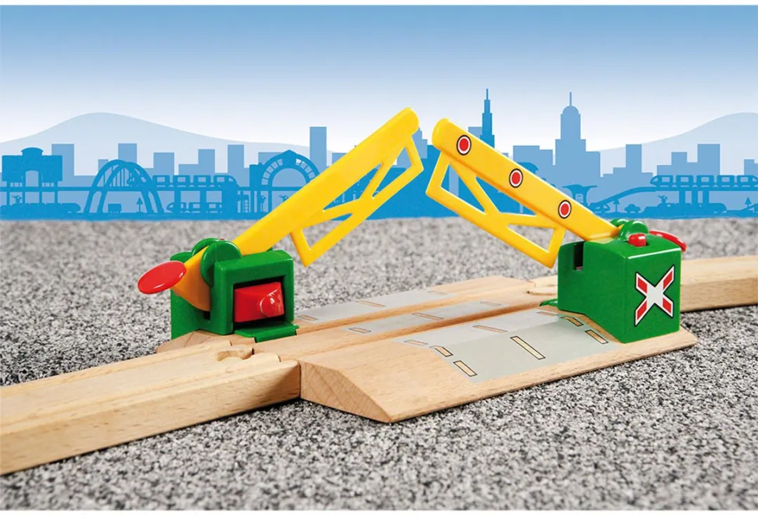 BRIO Magnetische Spoorwegovergang 33750 - Geel