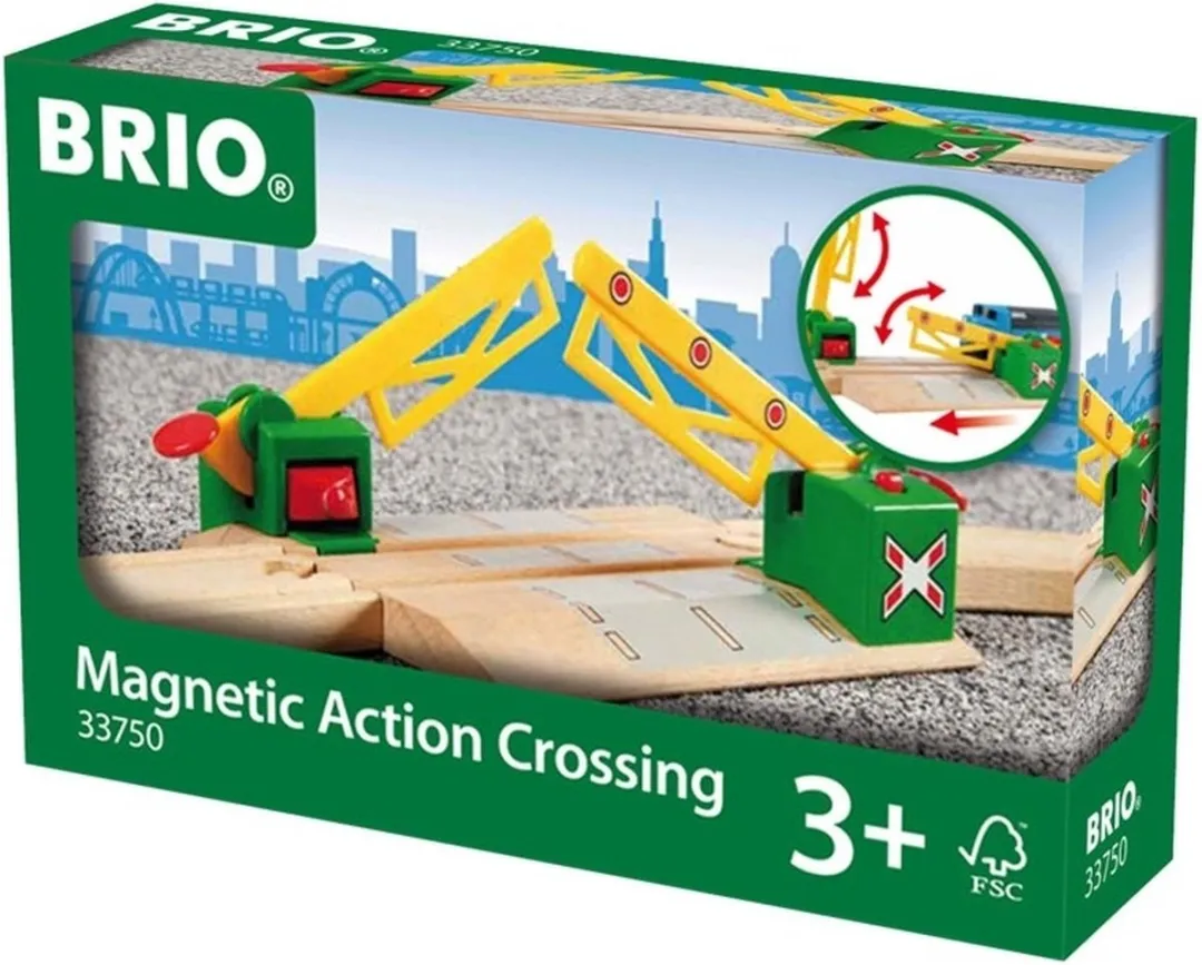 BRIO Magnetische Spoorwegovergang 33750 - Geel