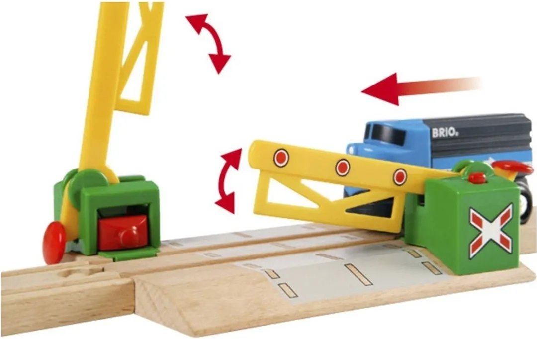 BRIO Magnetische Spoorwegovergang 33750 - Geel