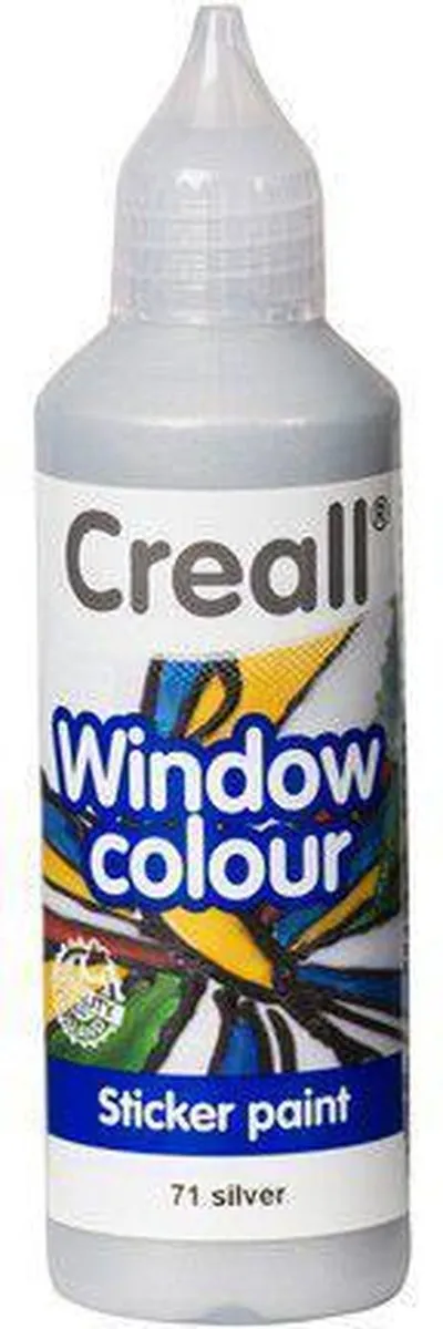 Creall Windowcolor Raamverf Zilver 80ml