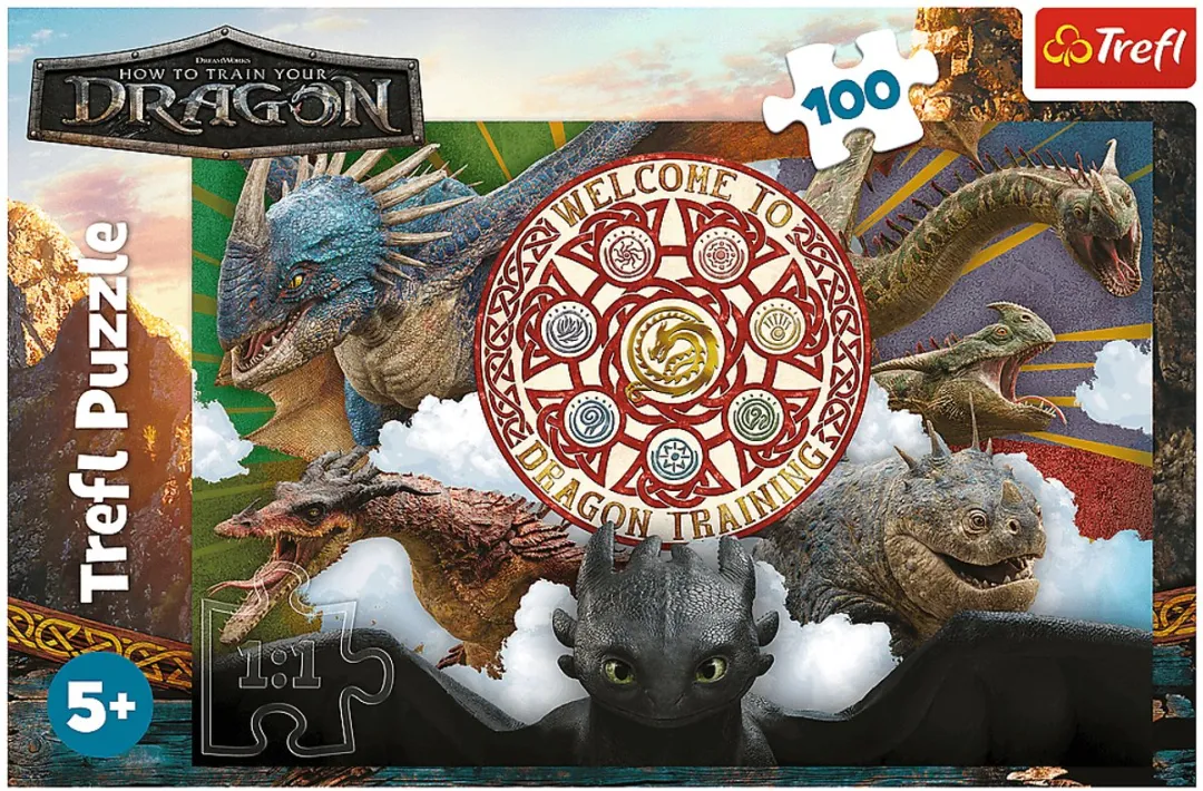 Trefl How to Train Your Dragon Puzzel 100 Stuks - Multicolor
