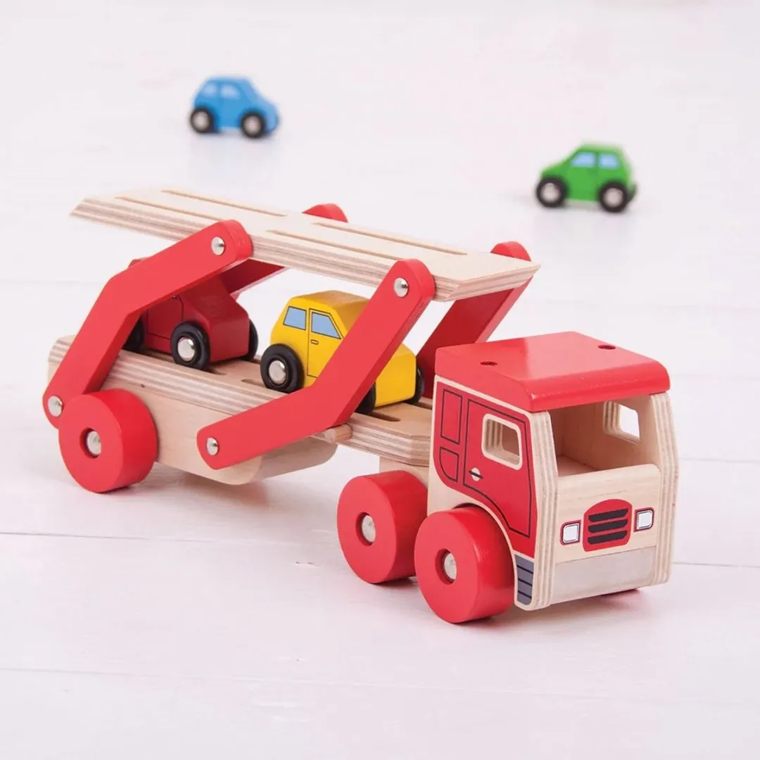 BIGJIGS Autotransporter BJ797 - Groot - Meerdere kleuren