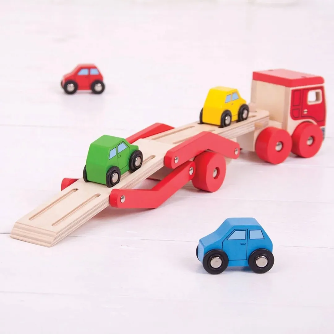 BIGJIGS Autotransporter BJ797 - Groot - Meerdere kleuren