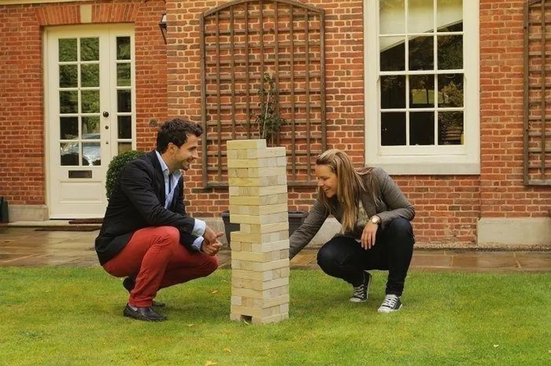 Ubergames Stapeltoren - 56 Stuks Hout - tot 150 cm