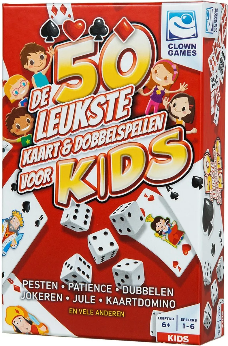 Clown Games Kids 50 Kaart & Dobbelspellen - 2007871