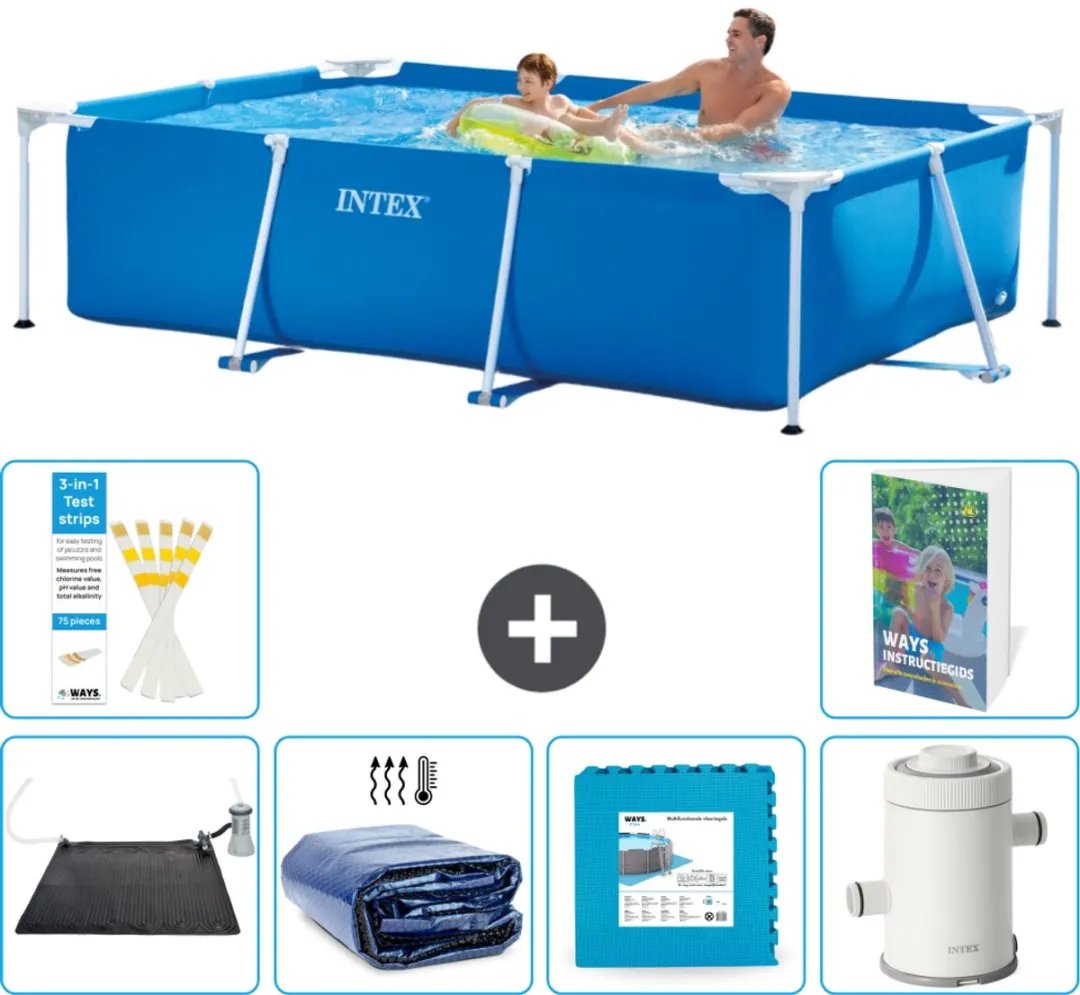 Intex Frame Zwembad 260x160x65cm Blauw