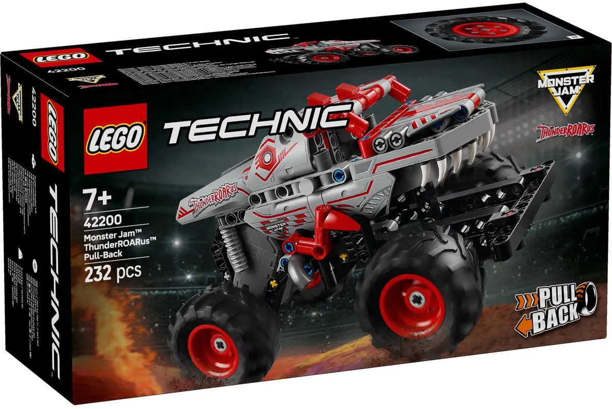LEGO Technic Monster Jam ThunderROARus Pull-Back Truck 232 Stukken - Meerkleurig
