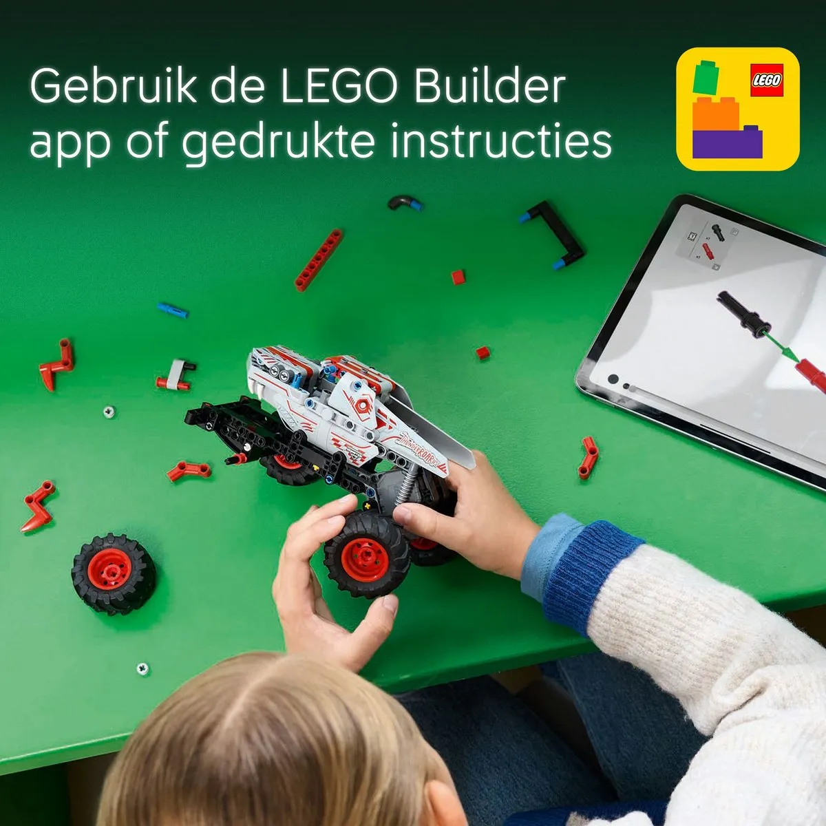 LEGO Technic Monster Jam ThunderROARus Pull-Back Truck 232 Stukken - Meerkleurig - afbeelding 6 van 6
